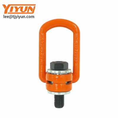 China Hoisting Fittings Tuff Forged Pull Side Crane Ring Swivels Lashing Screws for sale