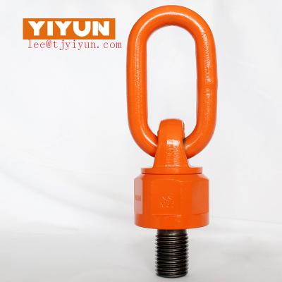 China Alloy Steel Rotating Rigging Eye Bolt With Flange , G80 Swivel Lifting Eye Bolts For Crane Rings for sale