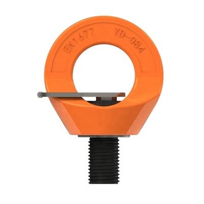 China YD084 Industrial Lifting M10 WILL 0.4T Forged Swivel G80 400KG Threaded Shank Eye Swivel Crane Ring for sale