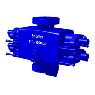 China API shaffer-u type 5000 psi double ram bop zu verkaufen