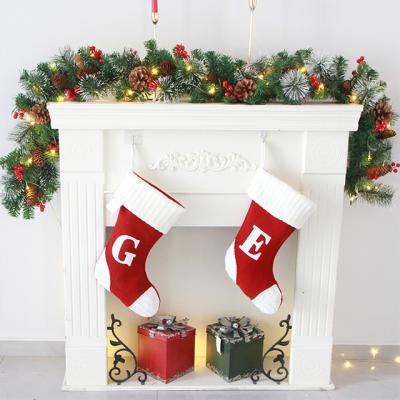 China Outdoor Christmas Tree Ornaments Christmas Decorations Rattan Garland Fireplace Decoration 1.8m 2.7m PVC Xmas Ammy for sale