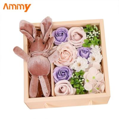 China 2021 Good Quality New Arrivals Birthday Gift Soap Flower Gift Box For Girlfriend Mother Valentine Day Decor for sale