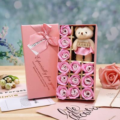 China Ammy 2021 Good Quality Rose Flower Gift Box Soap Flower Creative Valentine Day Rose Flower Gift Box for sale