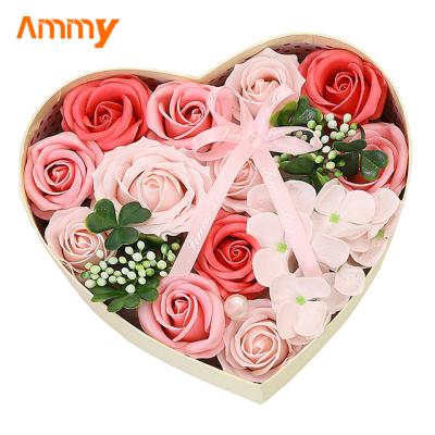 China Good Quality Artificial Soap Flower Hand Made Rose Flowers Gift For Mothers Day Valentine Day Girlfriend Gift for sale