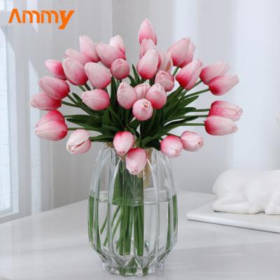 China Decorative Silk Flower Wedding Wholesale Ammy's Hot Selling Event Artificial Tulip Flower Good Quality for sale