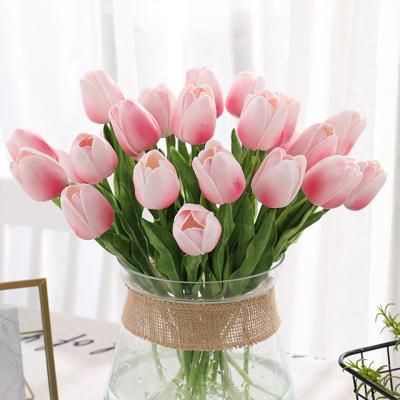 China Ammy Wholesale Hot Sale Good Quality Flowers For Decoration Wedding Artificial Flowers Cheap Silk Tulip for sale