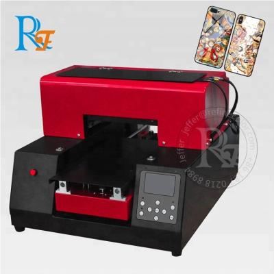 China Hotels Refinecolor Price A4 Small Size Cheap Flatbed UV Printer For Phone Case Printing Machine for sale