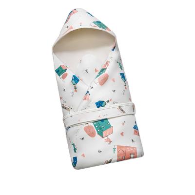 China 2022 Anti-Static Seller 100% Organic Cotton Winter Warm Thicken Sleeping Bag Newborn Baby Wrap Covering for sale