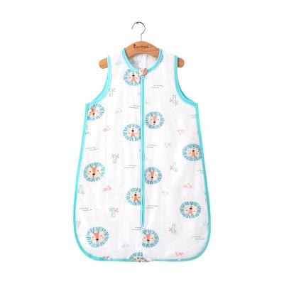 China High Quality Breathable Baby Sleeping Bags Summer Comfortable Organic 100% Cotton With Zipper OEM Baby Sack Sleep Sack Muslin for sale