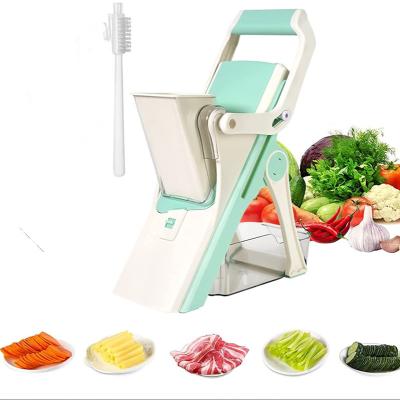 China Viable Safety Kitchen Tools Hand Vegetable Dicer Slicer Frozen Meat Cleaver Kitchen Vegetable Mandoline Slicer for sale