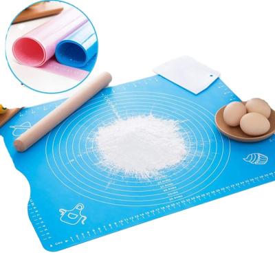 China Viable Wholesale Price Customized Non Stick Silicone Baking Mat For Pastry Rolling for sale