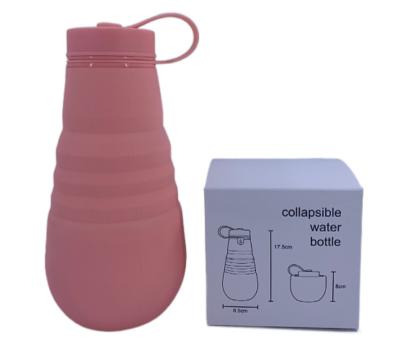 China Sustainable Factory Price BPA Free Expandable Travel Collapsible Sports Drink Collapsible Silicone Water Bottle for sale