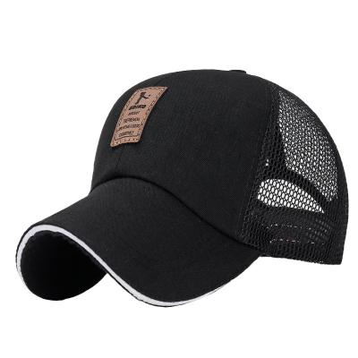 China COMMON Summer Unisex Men Fishing Baseball Caps Women's Breathable Mesh Snapback Hats Black Casual Sports Hats Hat for sale