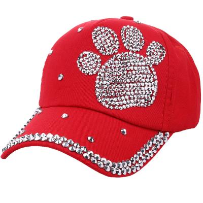 China JOINT Women Adjustable Kids Hat Diamonds Bling Snapback Hats Hip Hop Casual Baseball Caps Sport Hats for sale