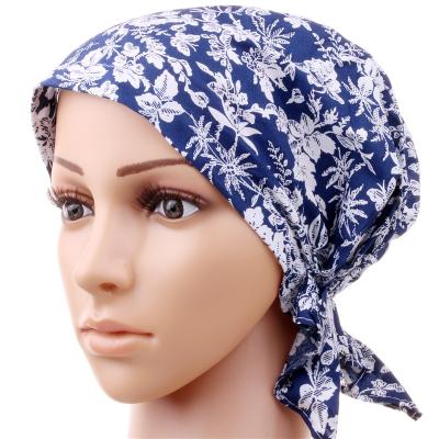 China COMMON Pre Tied Head Scarves Chemo Hat Turban Beanie , Pre Tied Headwraps Headwear For Women for sale