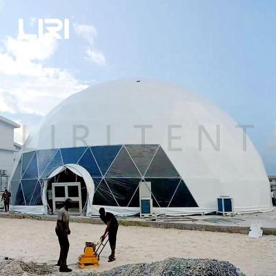 China 25m Round Planetarium Dome Tent for Events Celebration Party Tent in Lagos Nigeria Graph for sale