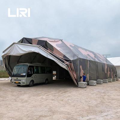 China China Steel Hall PVC Fabric Mobile Prefab Mobile Eyelid Opening Military Aircraft Hangar Tent MHT for sale