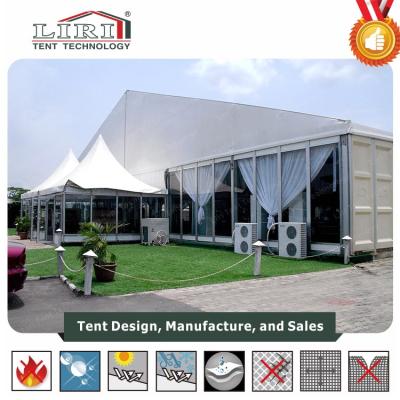 China Custom Aluminum Metal Frame White Luxury Wedding Tents For Sale 12m WEIGHT for sale