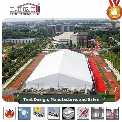 China Fire Retardant Large Clear Span Tent Movable View Tent Semi-permanent Trade Show Tents LH50 For Events for sale