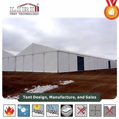 China Large Metal Flame Resistance Aluminum Shelter Tent For Industrial Warehouse Use for sale