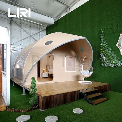 China Extended Type Large Luxury Shell Shape Living Resort Beach Hotel Tent House Glamping for sale