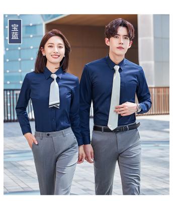 China Custom wholesale high quality elegant lapel white ladies shirt anti-pilling office ladies top blouse for sale