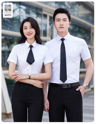 China Factory sale anti-pilling cotton uniform shirt summer hot supply custom work shorts women's slim sleeve for sale