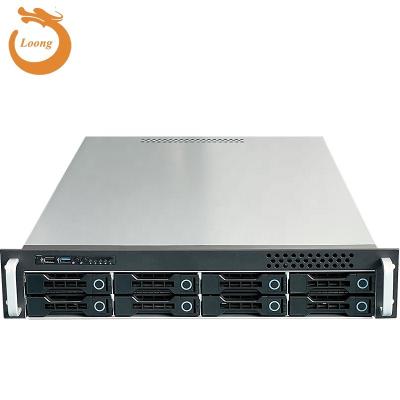 China 1.0mm SGCC ZhenLoong storage 8 bays 2u rack NAS server rack case chassis swap backbplane SFF8087 SFF8643 hot high quality huge for sale