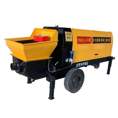 China Type 50 construction engineering electric machinery grouting for pumping water pump high pressure concrete glass double cylinder grouting machine for sale