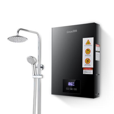 China Instant Water Heater Whole House Digital Display Bathroom Tankless Kitchen 24 KW Electric Tankless Water Heaters for sale