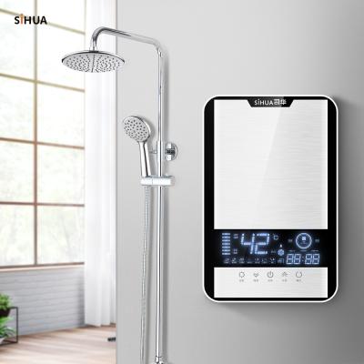 China SiHUA 220V 7.5KW Instant Hot Water Heater Electric Instant Bath Tankless Portable Shower Bathroom for sale