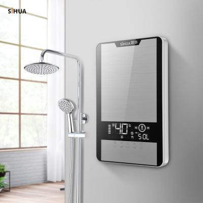 China SiHUA 6.5KW 7.5KW 8.5KW Kitchen Power Instant Water Heater Instantaneous Electric Tankless Adjustable Bathroom Tankless Water Heater for sale