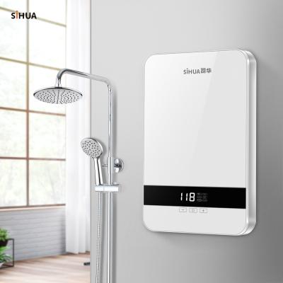 China SiHUA CE Certificate OEM Certificate Instant Bathroom Tankless Bathtub Electric Shower Tankless Water Heater For Home for sale