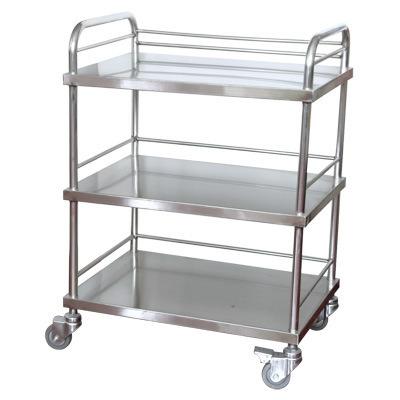 China Multifunctional Metal Hospital Stainless Steel Medical Trolley (MS-T40S) for sale