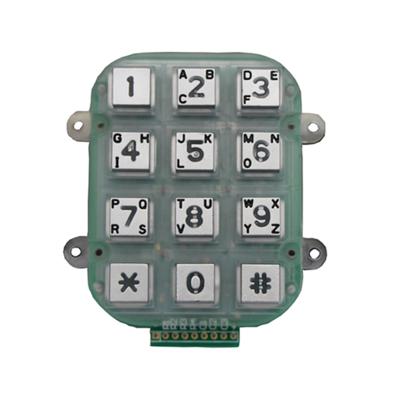 China Telecommunication equipment plastic / zinc alloy keypad /digital 3x4 12 keys keypad illuminated keypad for sale