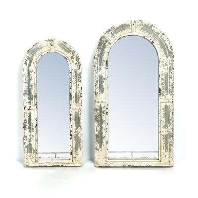 China 2022 Traditional New Design Custom Set Of Two Metal Antique Mirror Frame Large Vintage Wall Decor for sale