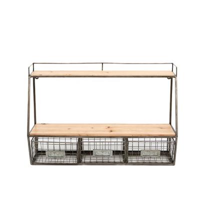 China Sustainable High Quality Wooden Metal Kitchen Storage Tiers Multi Functional Racks Racks for sale