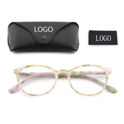 China Wholesale New Arrival Blue Brand Doisyer Block Radiation Woman Glasses Frames Around Ladies Glasses Frames Myopia Woman Beauty Plastic Frames for sale