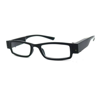 China Slim In Stock Wholesale PC Sight Diopters Men Wall Reading Lamp Led Reading Glasses With Led Light for sale