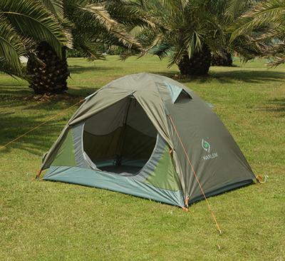 China Extended Type Good Quality Fiberglass Pole Two People Double Layers Waterproof Spread Dome Camping Tent for sale