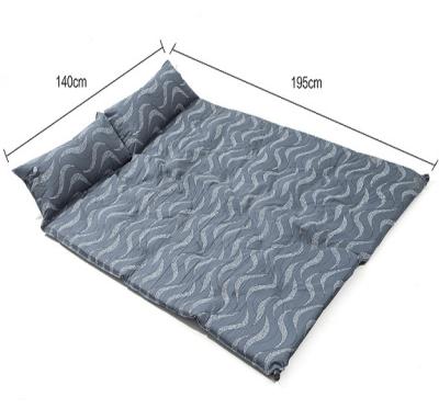 China Hot Selling Premium Camping Inflatable Pongee 2 Person Outdoor Self Mattress And Sleep Pad for sale