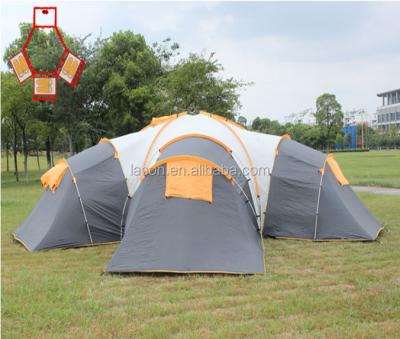 China Good Quality Outdoor Outdoor Recreation Family Tent 6 People Large Size Double Layers Three Rooms And Two Halls for sale