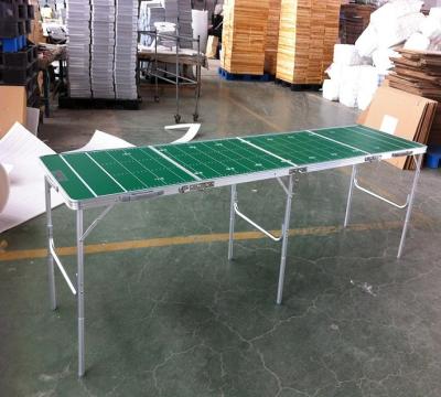 China Outdoor Table Good Quality 8ft Folding Customized Printing Beer Pong Table for sale