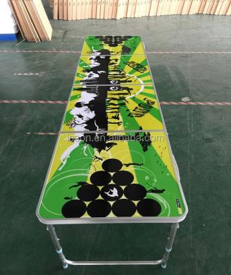 China Good Quality Costom Printing 8ft Beer Pong Easy Carrying Times Table for sale