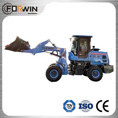 China Farm / Building Material Stores FW915B Construction Tractor With Front End Loader 1.5ton Small Wheel Excavator Loader for sale