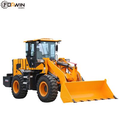 China Garment Shops FW958A 2.5 Ton Cheap Price Small Articulated Mini and Compact Wheel Loaders 1.2CBM Front End Bucket for sale