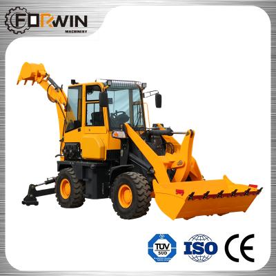 China Construction Material Shops Applicable Earthmoving Machinery FW150 Mini Hydraulic Backhoe Loader Excavator Four Wheel Drive Backhoe Loader For Sale for sale