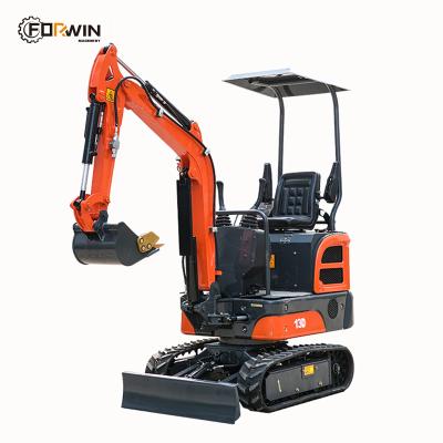 China 1ton FW12D-flesh Mini Excavator Micro Trencher Engine 1 Ton Crawler Digging Machine Japan Building Material Stores for sale