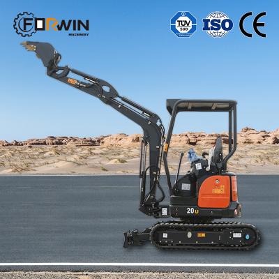 China New Sale 2022 Factory Outlet Small Crawler Digging Mini Excavator FW20U 1.8Ton Crawler for sale