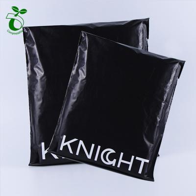 China Hot Selling 100%Biodegradable Amazon Mailing Custom Black Compostable Mailing Ad Bags 100%Biodegradable Poly for sale